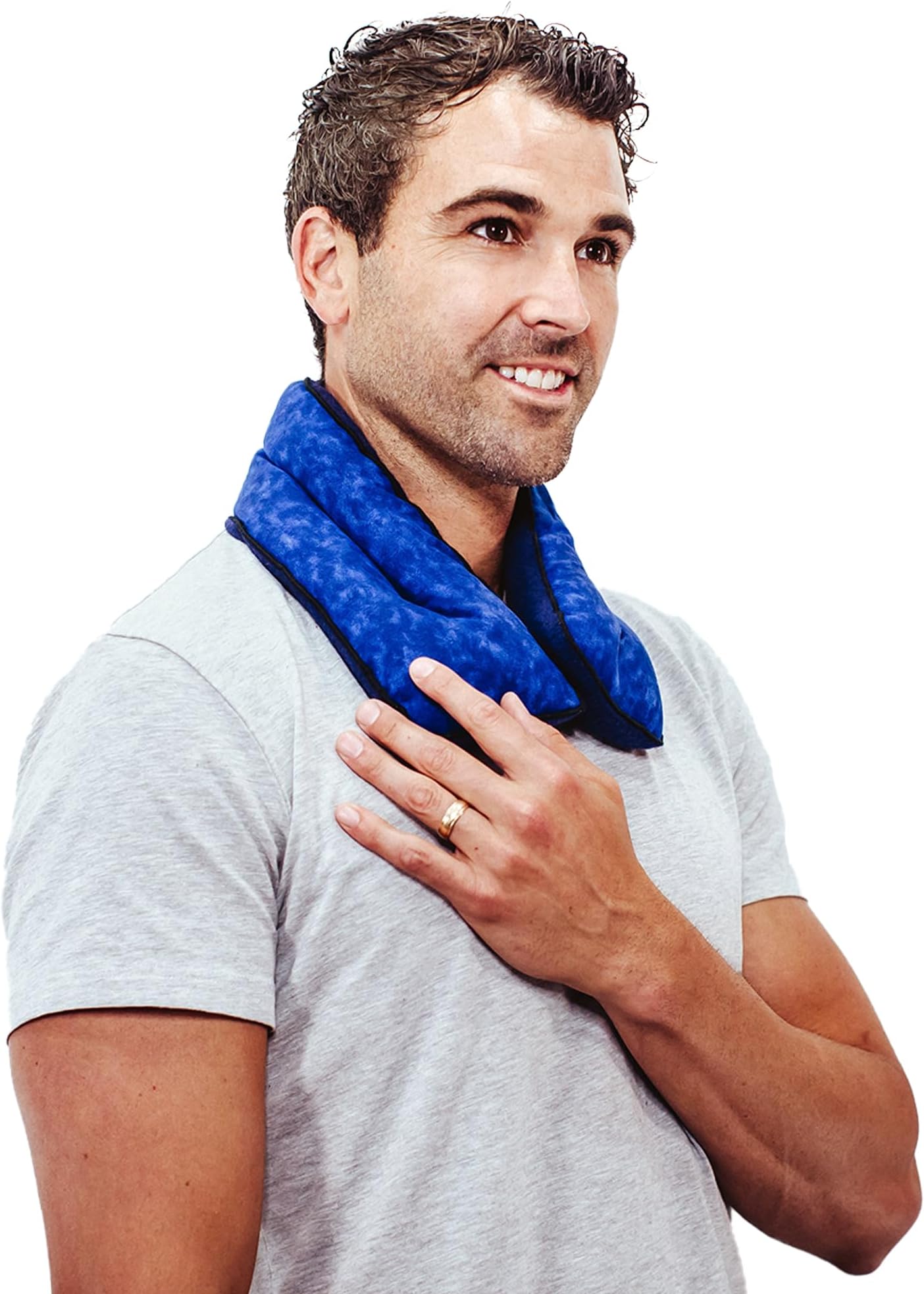 Microwavable Neck Heating pad for Pain Relief – MyCare Neck Warmer Heat Wrap for Sore Muscles, Arthritis, and Cramps – Therapeutic, Natural Relief