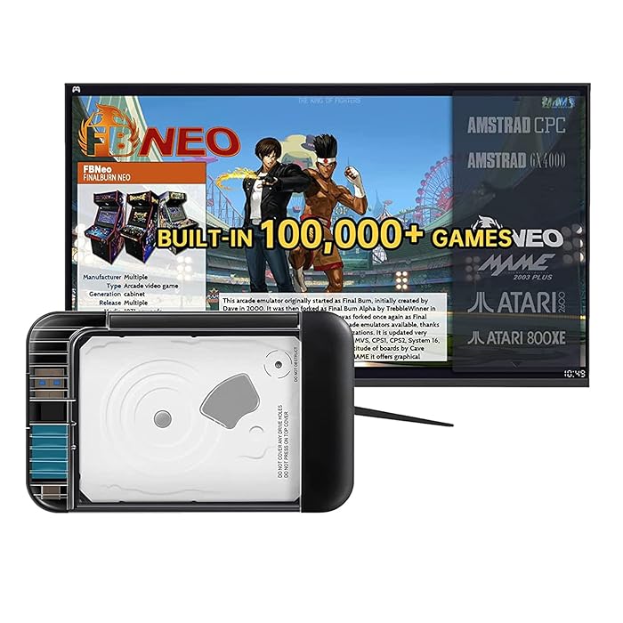 Buy 2TB External Game Hard Drive Built in 100,000 Retro Games, Plug and