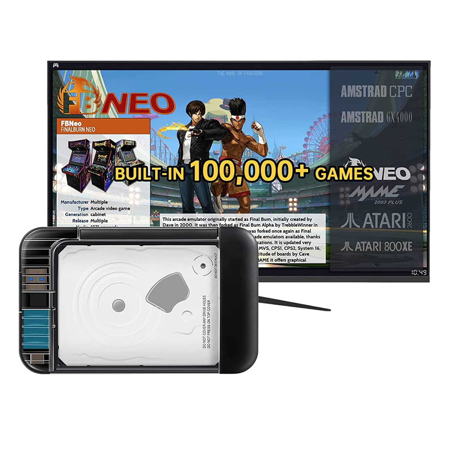 Buy 2TB External Game Hard Drive Built in 100,000 Retro Games, Plug and