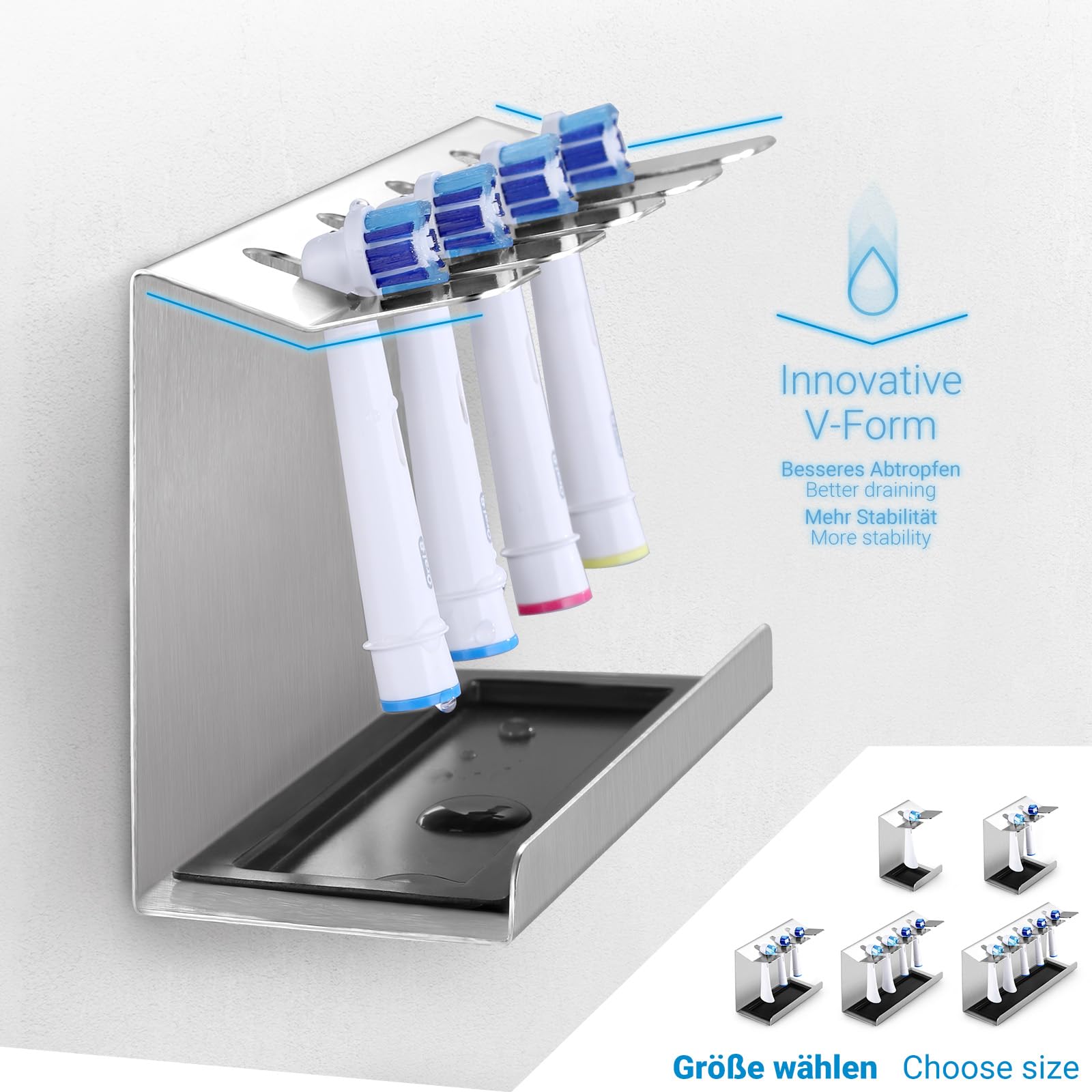 Portaspazzolino Elettrico In Bambù - Per Testine Oral B E Altre Marche | Design Naturale - Foto 6