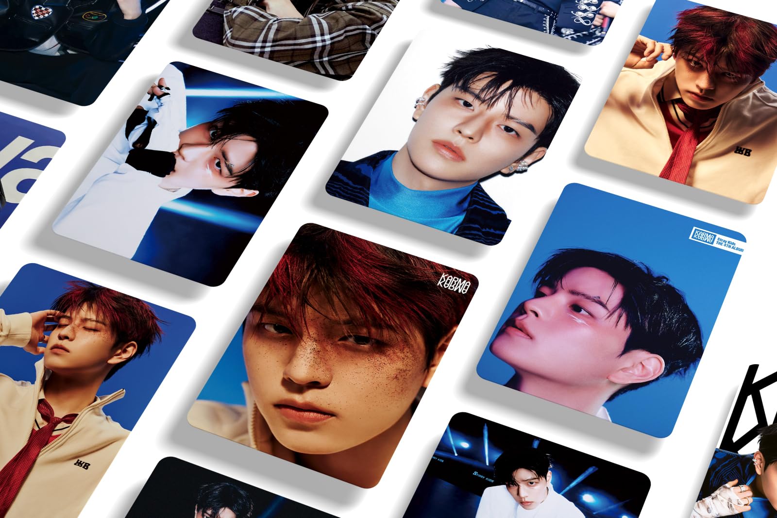 Zwerfkinderen fotokaarten 55 stuks verdwaalde kinderen album fotokaarten verdwaalde kinderen Kpop Gift Lomo Kaarten Merch voor jongens en meisjes (Bang Chan