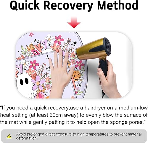 Miniatura 8 de Ticuenicoa Juego de 4 cortinas de ducha de Halloween con bonito diseño de fantasma, incluye cortina de ducha de 72 x 72 pulgadas, alfombras de baño,