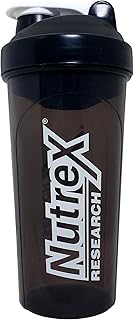 Nutrex Research Shaker Bottle With Mixer| For Protein Shakes Smoothies Pre Workout Sports Drinks | Dishwasher Safe BPA Fre...