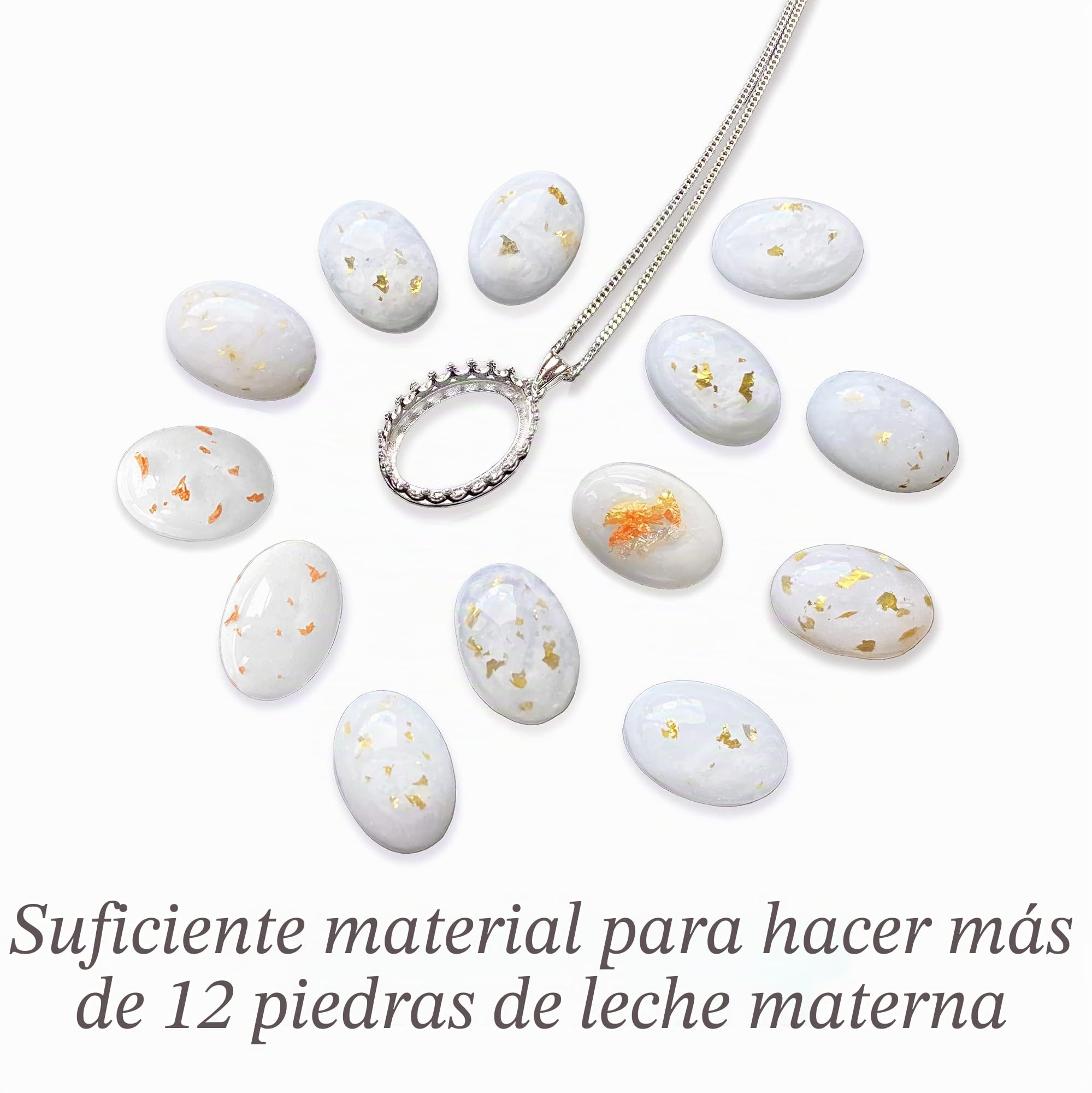 Kit de fabricación de joyas de leche materna de 18 mm, colgante de plata de ley 925 de 18 mm, recuerdo de lactancia, regalos para nueva mamá, lista de regalos para baby shower, día de