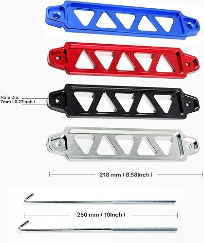 Miniatura 11 de Soporte de sujeción para batería, kit de soporte de batería de automóvil con pernos en J de 10 pulgadas, soporte de montaje de amarre de batería