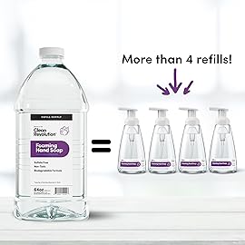 Clean Revolution Foaming Hand Soap Refill Supply Container, Ready to Use Formula, Natural Lavender Fragrance, 64 Fl Oz (Pack of 1)