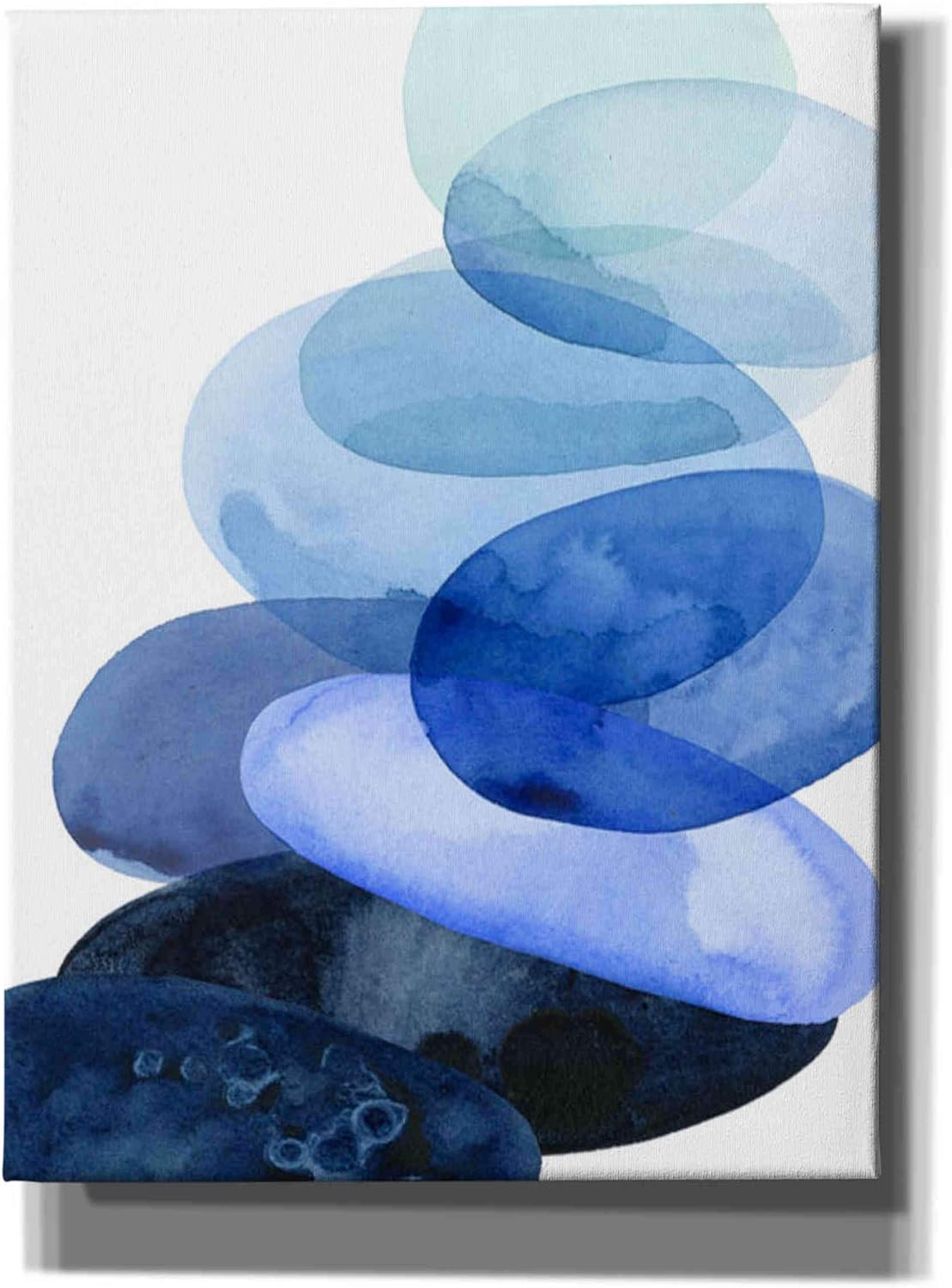 Epic Graffiti 'River Worn Pebbles I' by Grace Popp Canvas Wall Art, 12"x16"