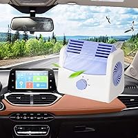Vista 5 de Ventilador de refrigeración automotriz, ventilador de circulación de aire de refrigeración de 12 V CC, salida de aire ajustable de 2 velocidades