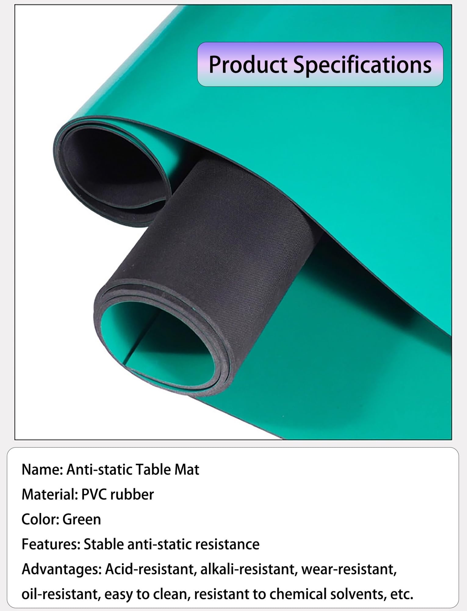 ESD-Lötmatte aus PVC-Gummi