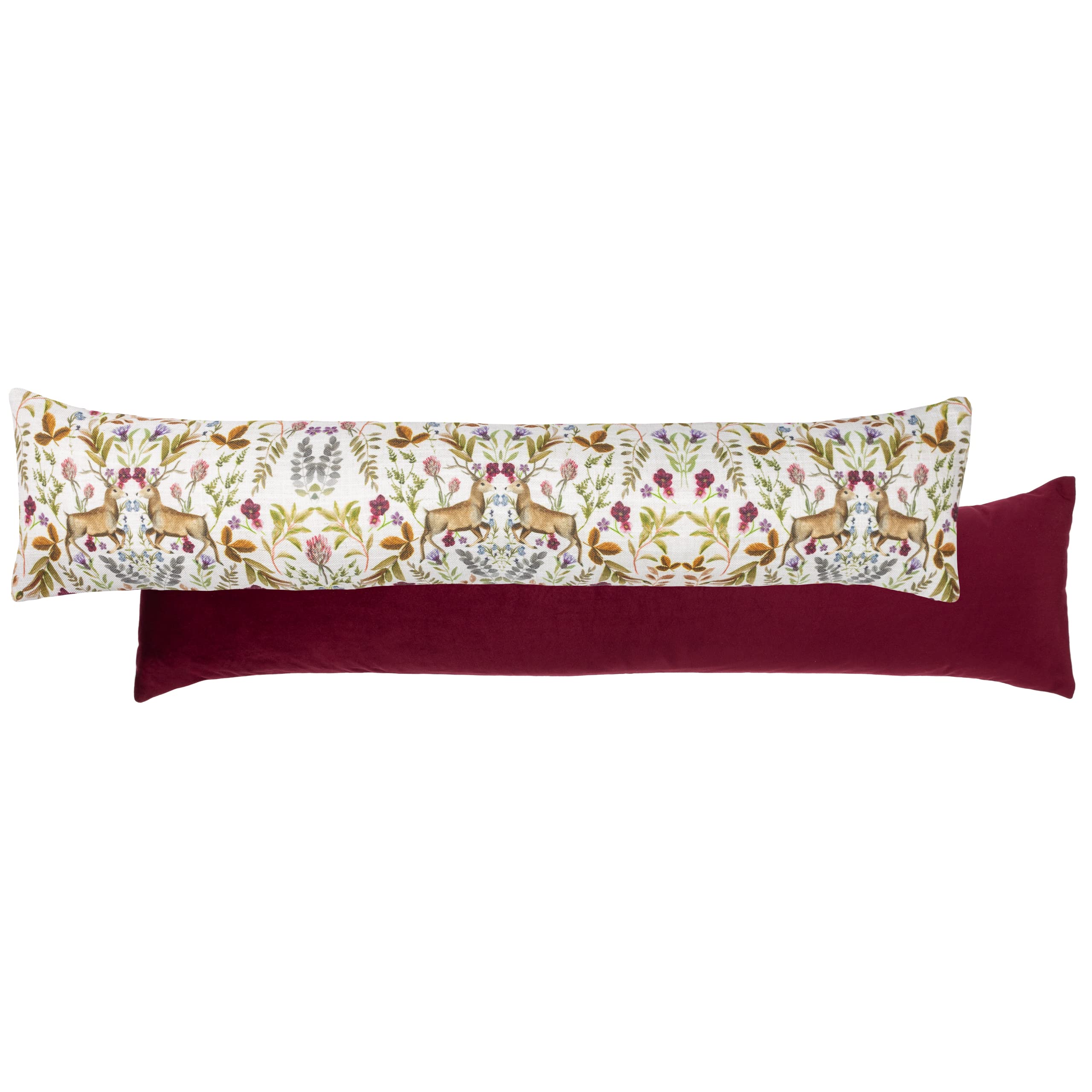 Evans Lichfield Mirrored Stag Draught Excluder Cover, Shiraz