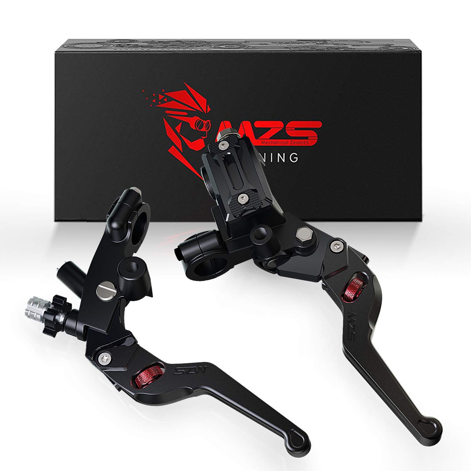 MZS 7/8 levers Set Universal Brake Master Cylinder Clutch Lever Short