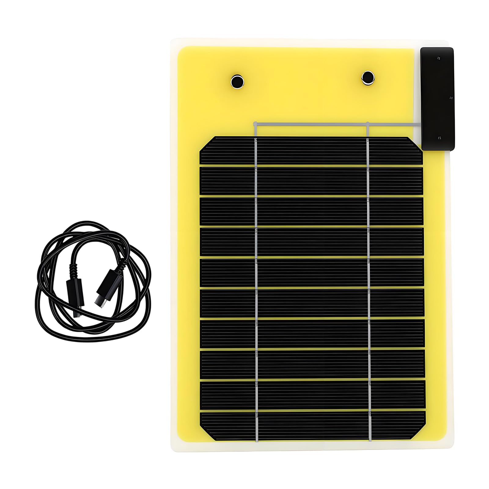 Solar Charging Panel, Portable Double USB Solar Panel Charging Board for Camping Travel Power and Travel Portable Board