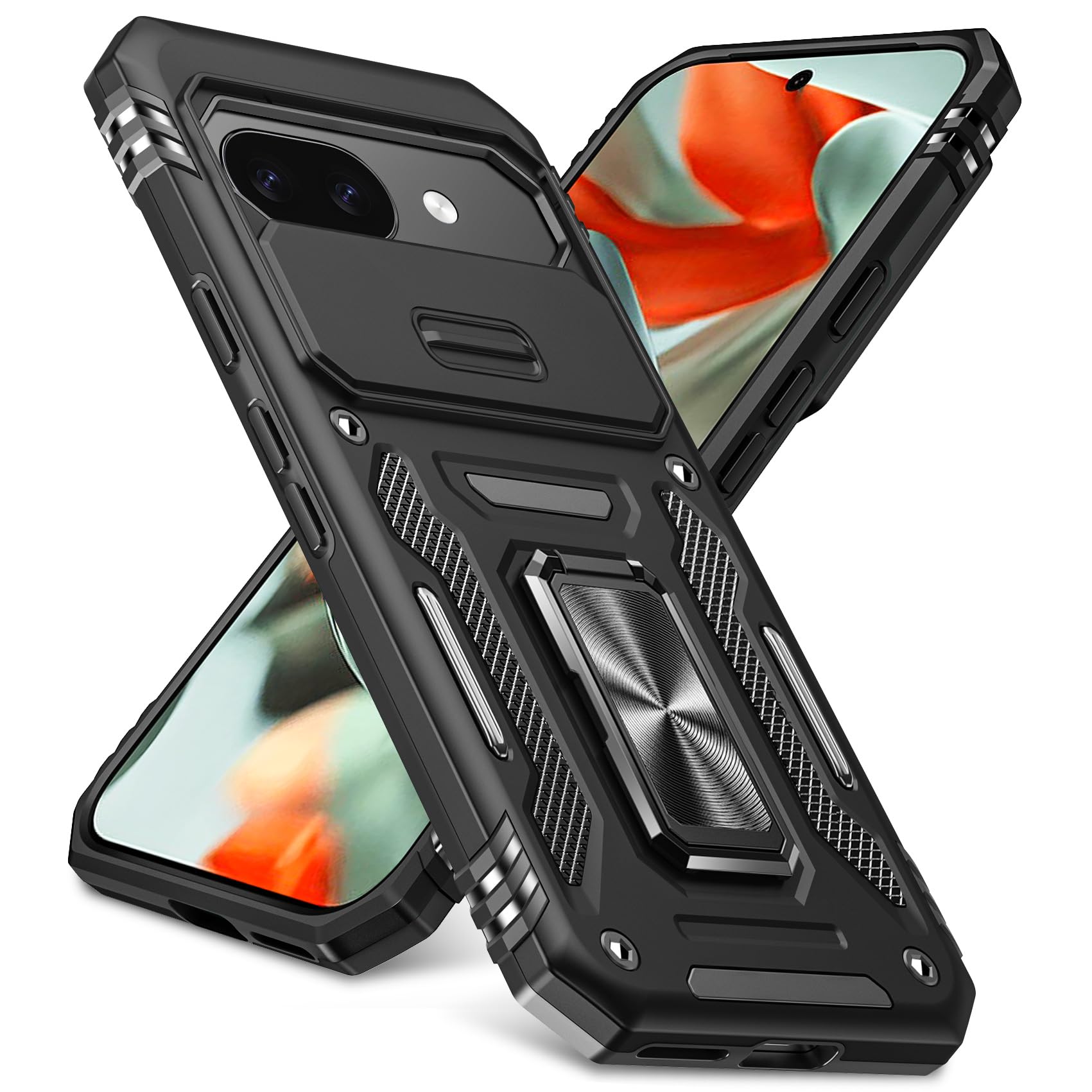 Google pixel 9a 本体　128GB カバー付 Amazon.co.jp: Google Pixel 9A 用ケース リング付き 衝撃吸収 耐衝撃