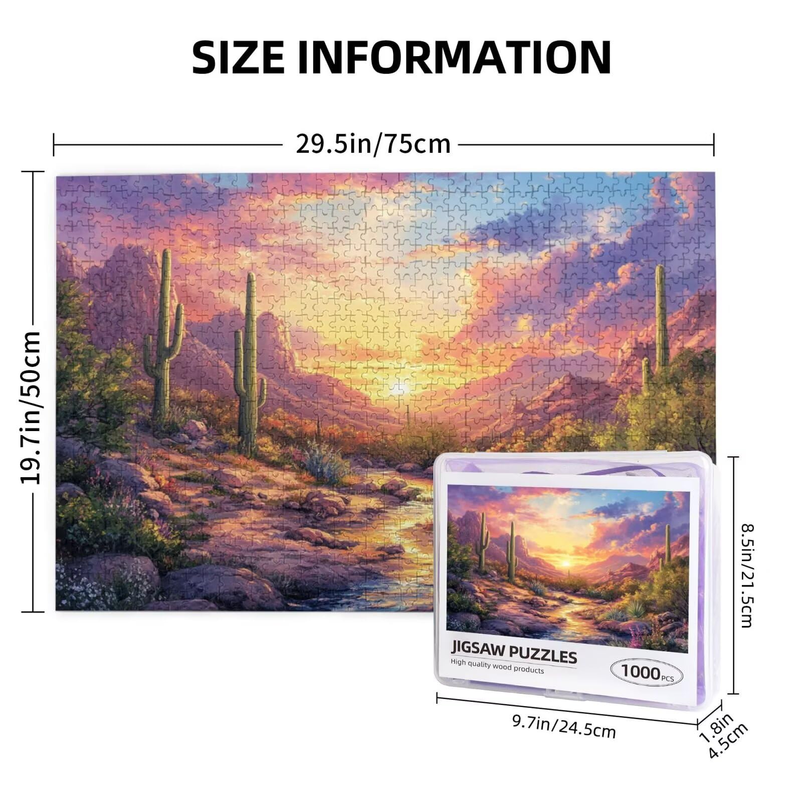 Puzzle krajobraz, 6000 elementów, pustynia, puzzle dla dorosłych, z pudełkiem na prezent, "zrób to sam", duże drewniane puzzle dla dorosłych, gra zręcznościowa dla całej rodziny, prezenty dla kobiet
