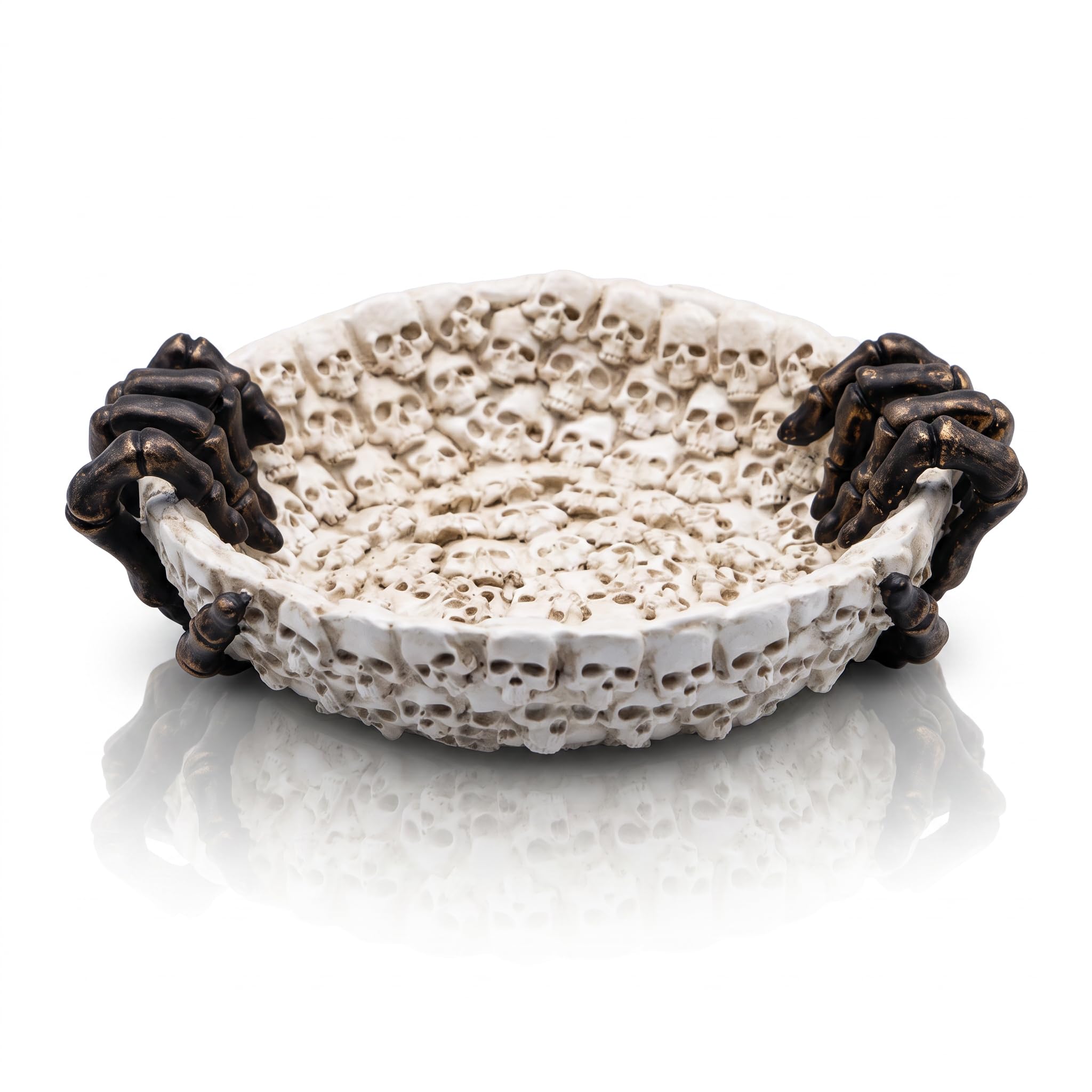 Halloween Candy Bowl, Skull Decorative Bowl for Gothic Home Decor