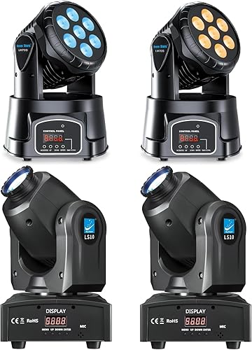 Luces de escenario Big Dipper Luces de cabeza móvil Focos LED DMX 512 con sonido activado para boda, DJ, fiesta, iluminación de escenario