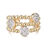 VACRONA Gold Ear Cuff Earrings for Women 14K Gold Plated Non Pierced Clip on Cartilage Cubic Zirconia Sparkling Earrings Gifts| Single