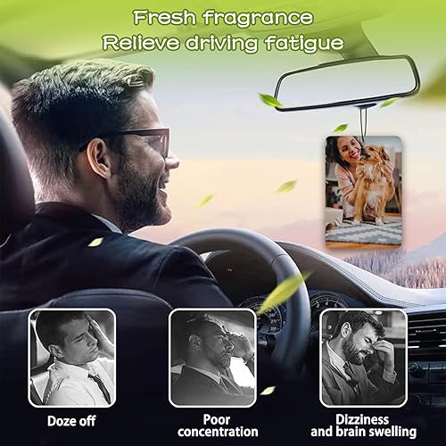 Miniatura 4 de Ambientador personalizado para automóvil  Ambientador personalizado con foto de doble cara, ambientadores con olor con imagen para armario, baño,