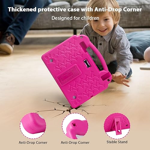 Miniatura 6 de paitanry Tablet Android de 10 pulgadas, Android 15 Kids Tablet, A523 Octa-Core, 8GB+64GB, 1TB expandible, WiFi 6 (2.4G+5G), funda EVA con soporte,