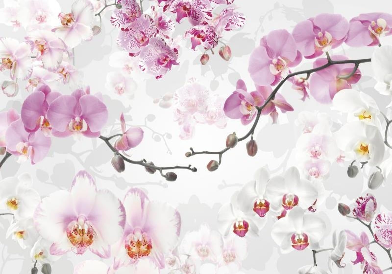 Papier peint panoramique paysage chinois rose 430x300 cm