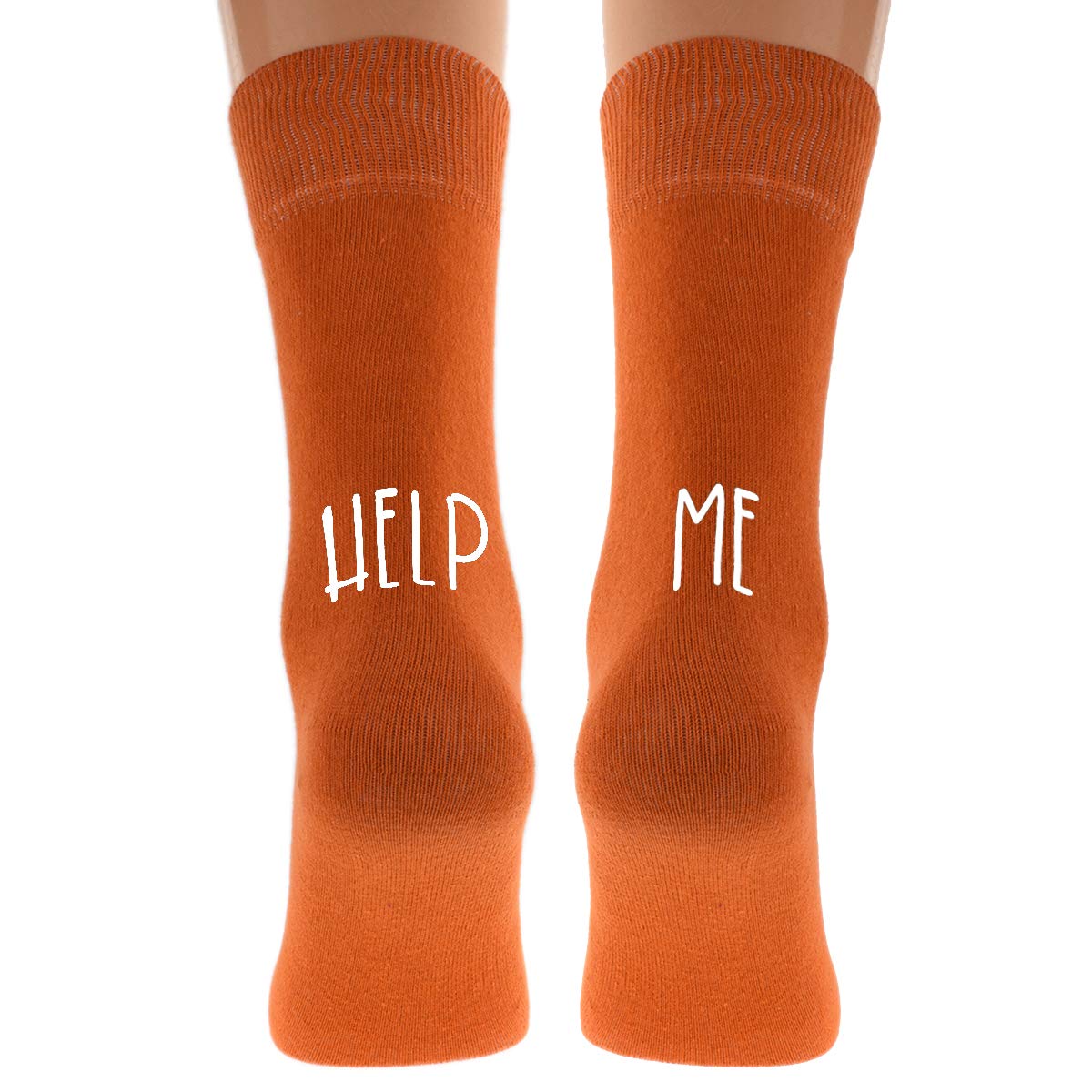 Gtr-Prestige Giftware Burnt Orange Great Fun Help Me Wedding Socks For A Groom With A Sense Of Humour Uk Size 5-12 (Burnt Orange)