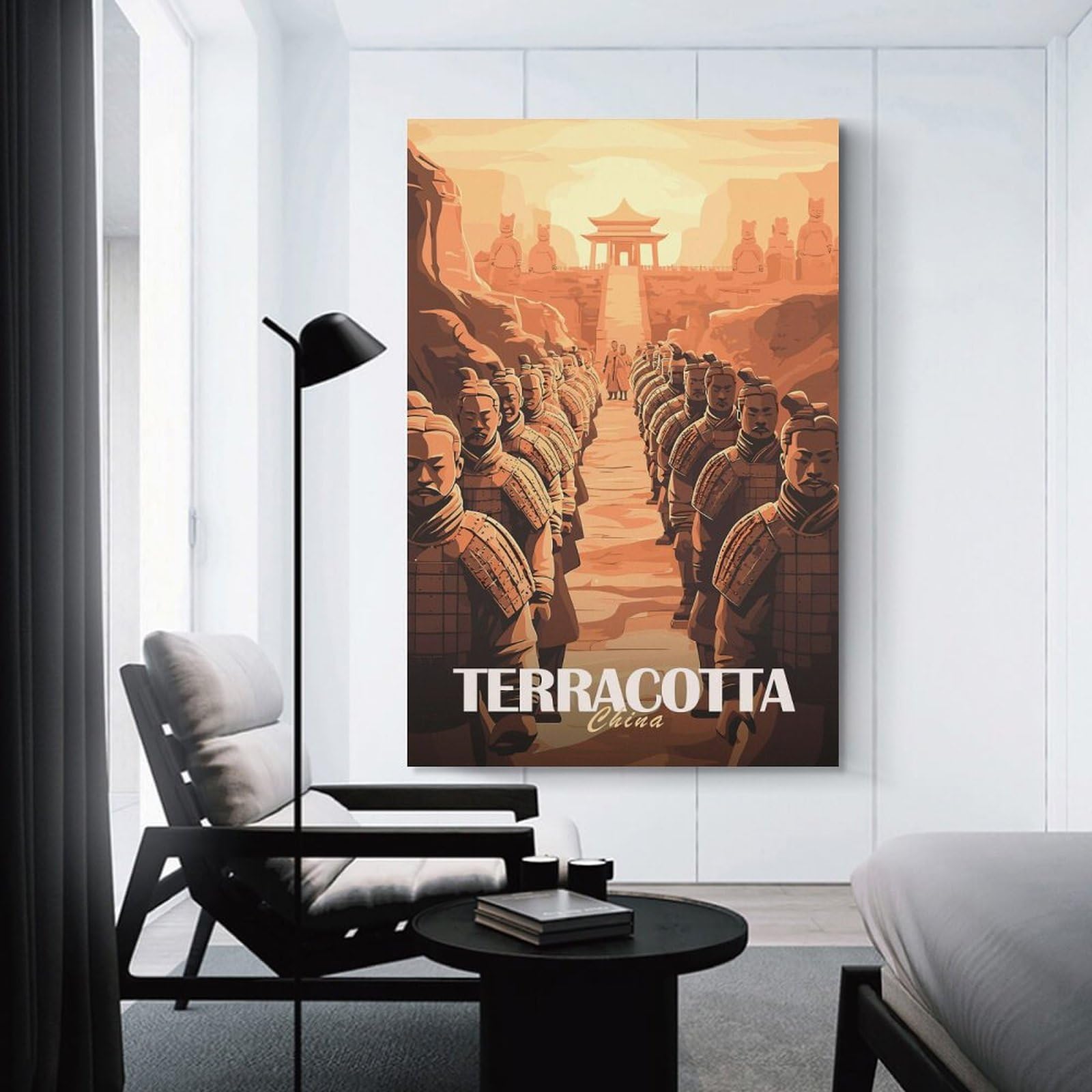 Junmoney Room Decor Wall Art Terracotta Army, 20x30inch(50x75cm), for Gallery Wall Decor And Room Displays, An Easy Match for Collected Prints