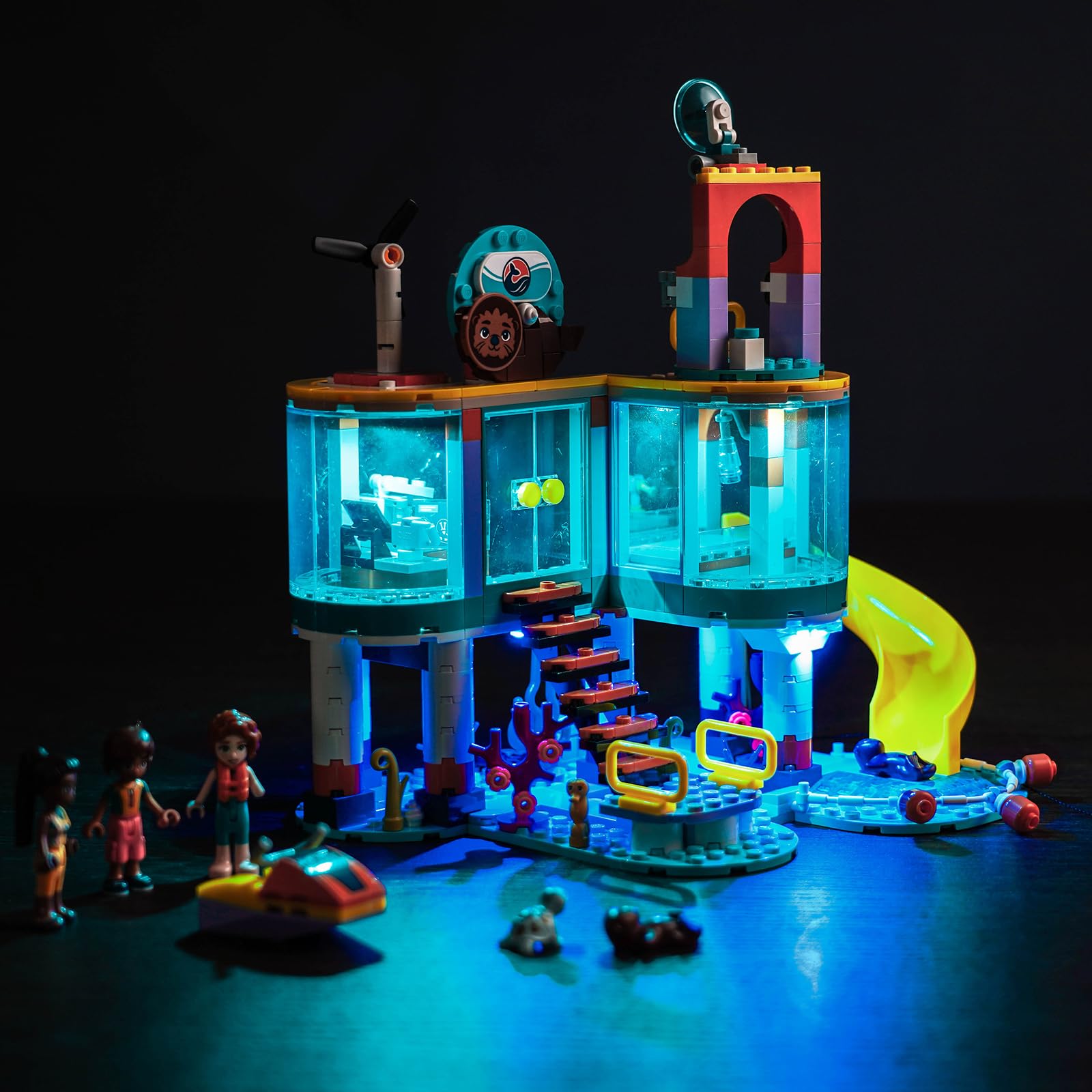 BrickBling LED Light Compatible with Lego Sea Rescue Center (No Model, Lights Only), Creative Lighting Kit Compatible with Lego 41736, Light Up Your