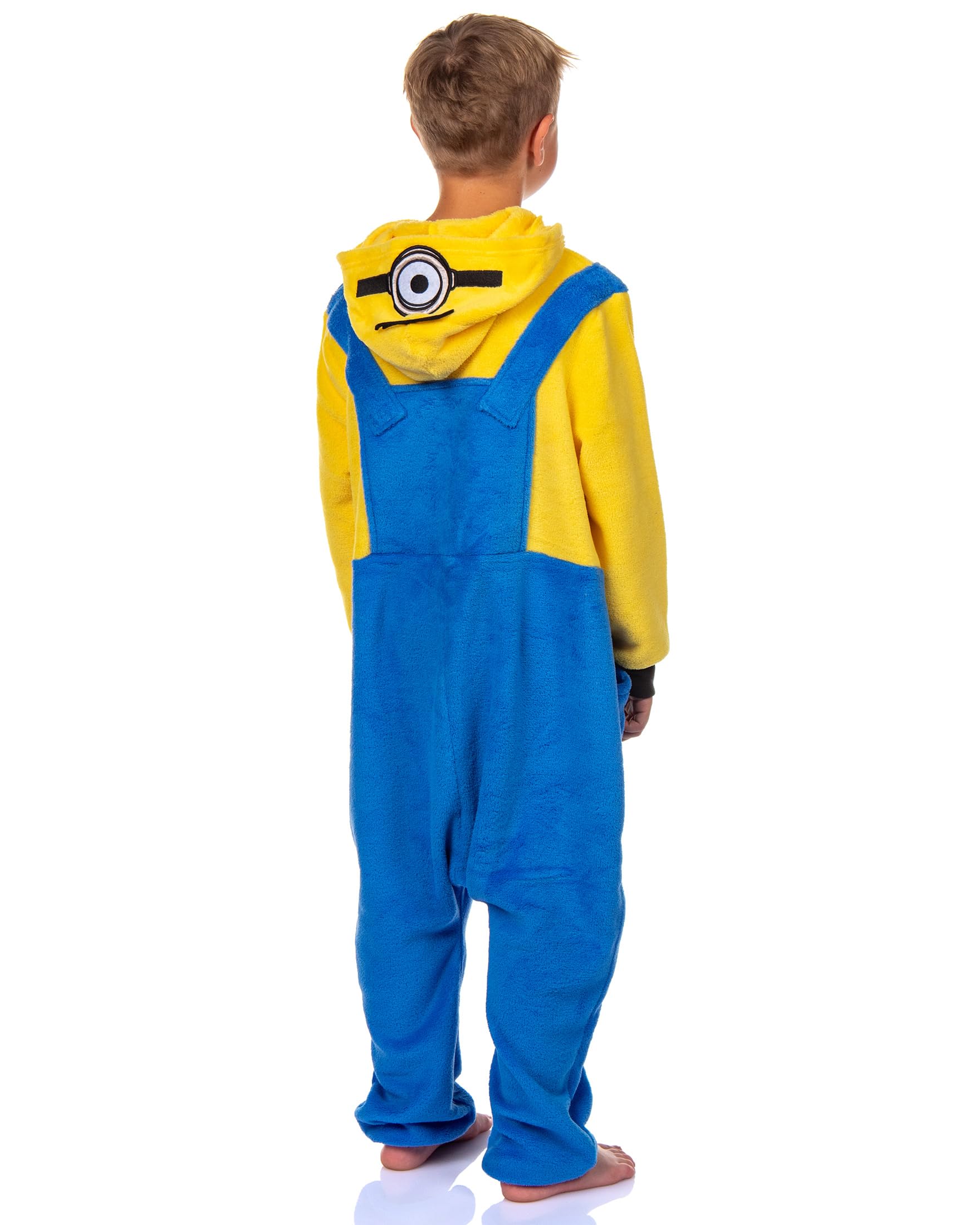 Minions Kigurumi Union Suit - Stuart & Kevin Designs - Pijama de forro polar súper suave con detalles bordados
