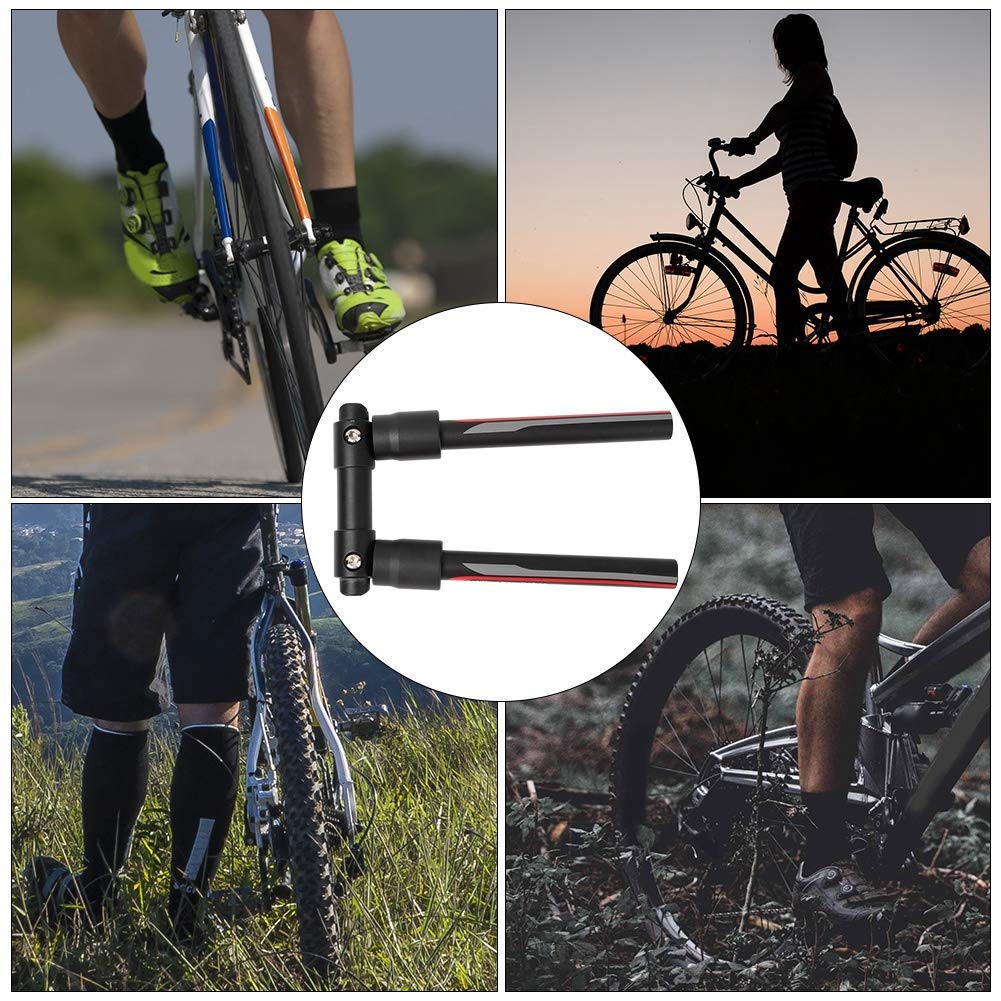 Tbest Tige de Guidon de vélo en Alliage d'aluminium Pliable à dégagement Rapide Accessoire de Remplacement