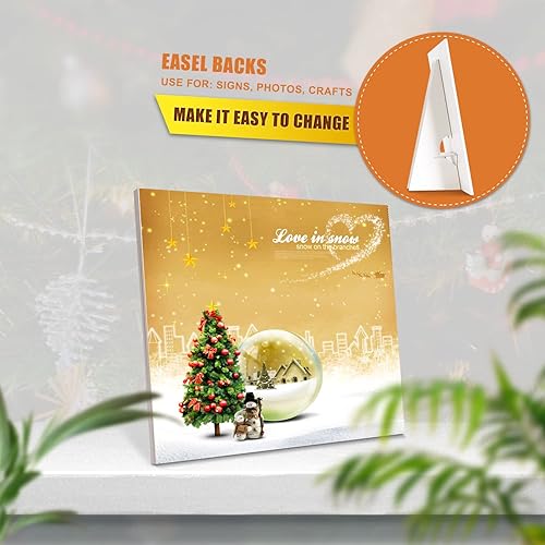 Miniatura 7 de Golden State Art, Parte trasera de caballete de cartón, soporte de caballete autoadhesivo, calidad de archivo, sin ácidos, doble ala de 7 pulgadas,