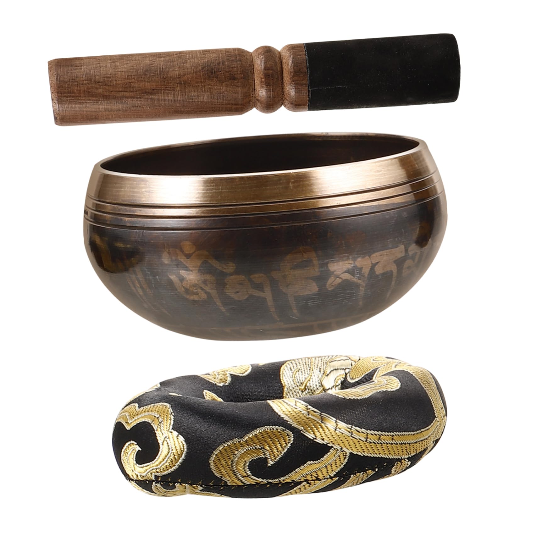 TOYANDONA 2ensembles Bol Chantant Léger Pour De Bol De Bouddha Avec Maillet Et Coussin Pratique Pour Et Relaxation
