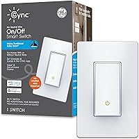 Vista 14 de GE CYNC - Interruptor inteligente de luz con botón de encendido/apagado, requiere cable neutro, interruptor de 4 cables con Bluetooth y Wi-Fi de 2,4