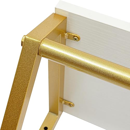 Miniatura 9 de Perchero industrial de tubería con estante superior, perchero montado en la pared, barra de ropa resistente, barra de ropa multiusos para colgar