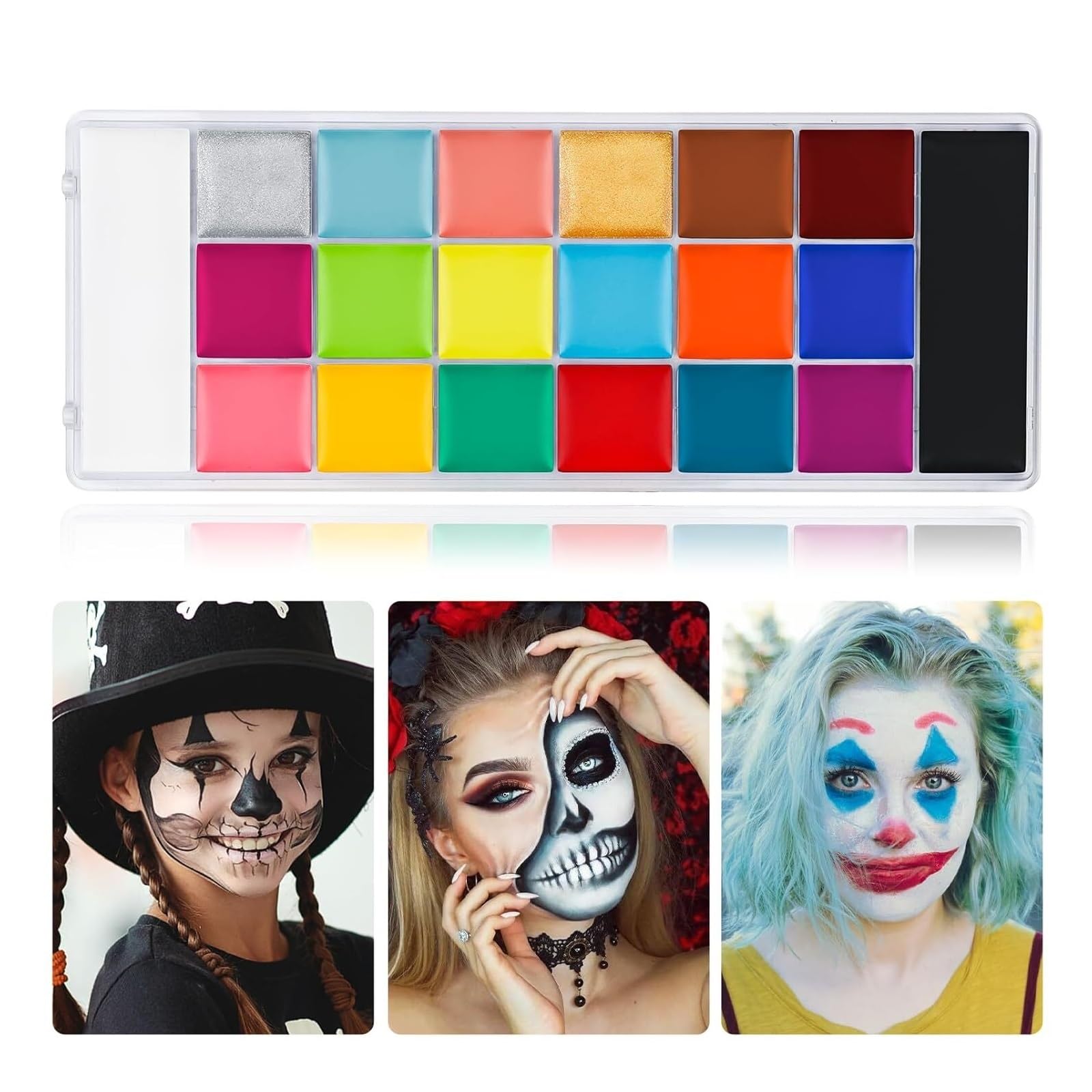 paleta de pintura corporal Paleta de pintura facial y corporal(A)