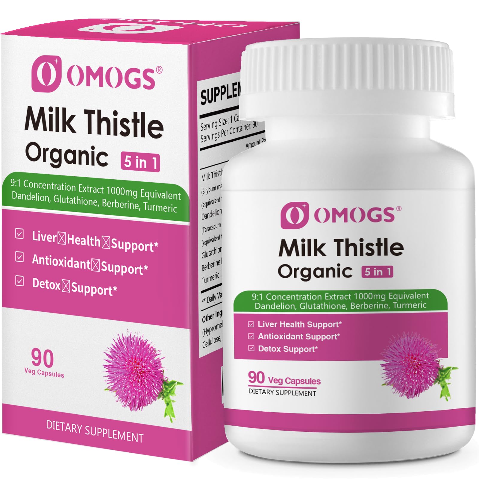 does milk thistle contain glutathione Amazon.com: OMOGS Organic Milk Thistle, Herbal Liver Support Milk Thistle  Supplement, with Dandelion Root, Glutathione, Berberine HCL &Turmeric,  Support Liver Cleanse Detox & Repair, 90 Capsules : Health & Household