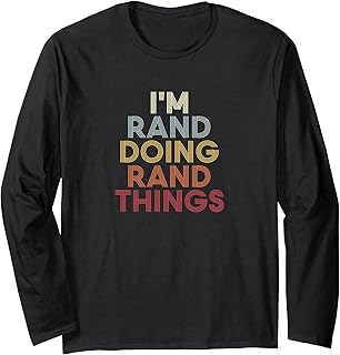 Rand Name Rand Personalized Name First Given Long Sleeve T-Shirt