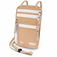 AfitLulu Neck Pouches Passport Holder Travel Wallet RFID Blocking For Men & Women, Travel Pouch Passport Bag RFD Anti-Theft Passport Wallet Travel Accessories Phone Pouch With Neck Strap (Grey