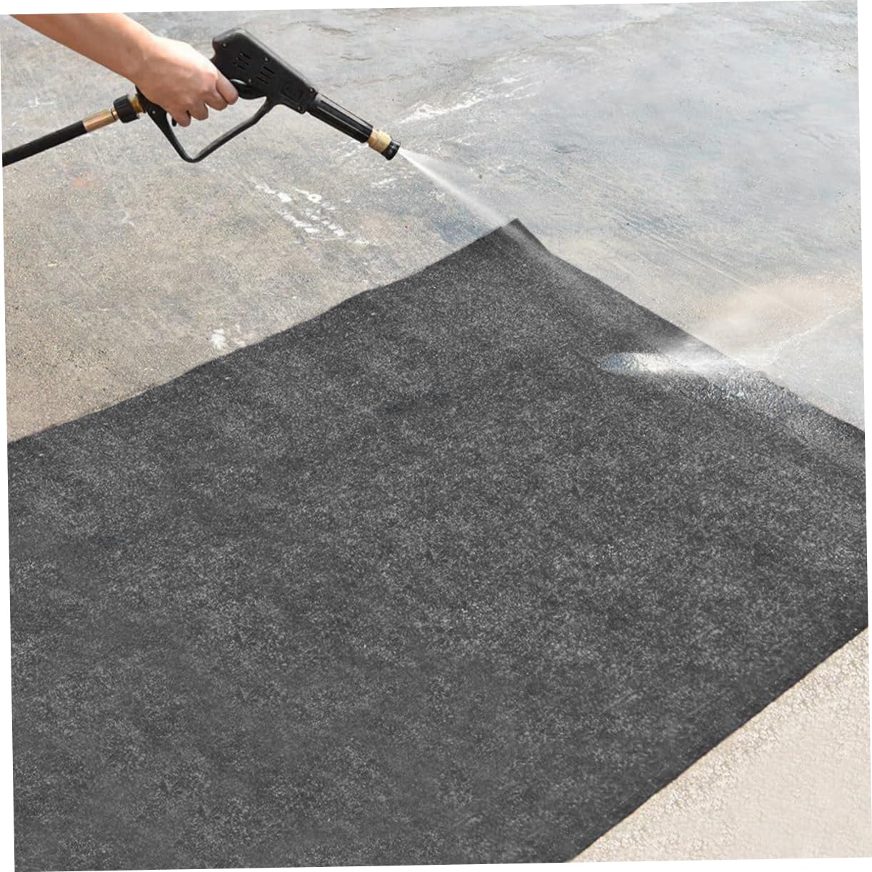 SOLUSTRE Tapis de Sol pour Garage en Feutre, Protection L’Huile, Lavable, pour Atelier et Garage, Surface Sûre et Stable, Entretien Facile