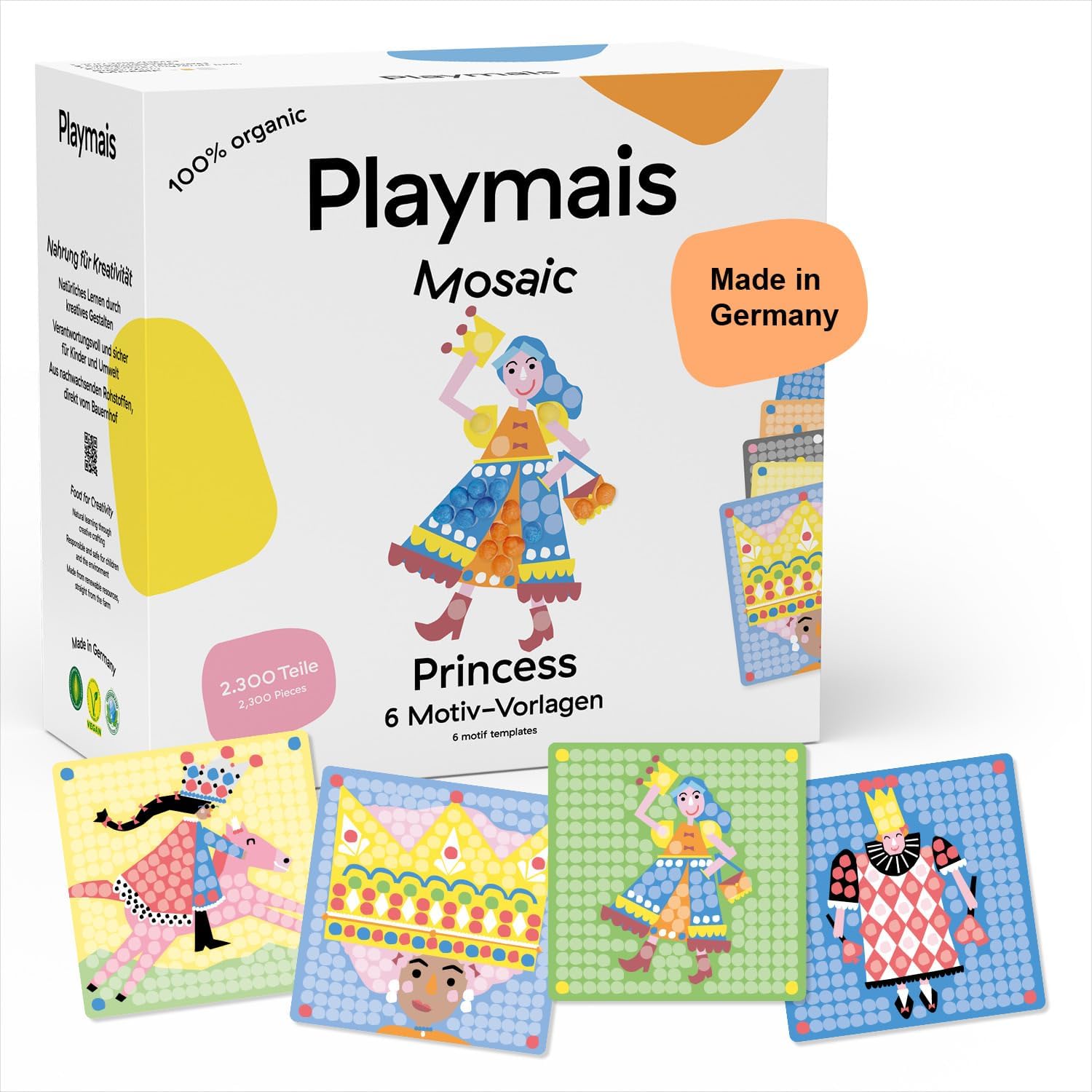 PlayMais Mosaic Princess 2300 Mosaic, 6 Cards