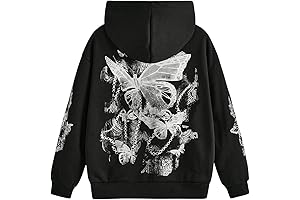 SOLY HUX Women's Graphic Hoodies: The Allure of Graceful Butterflies in a Cozy Embrace