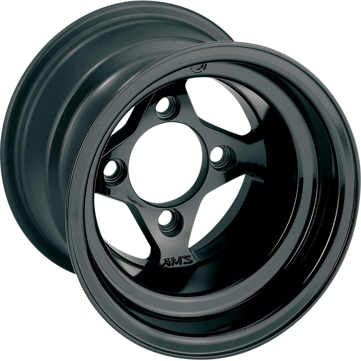 Amazon.com: AMS Cast Aluminum Utility ATV Wheel - 12x7 - 2+5 Offset - 4 ...