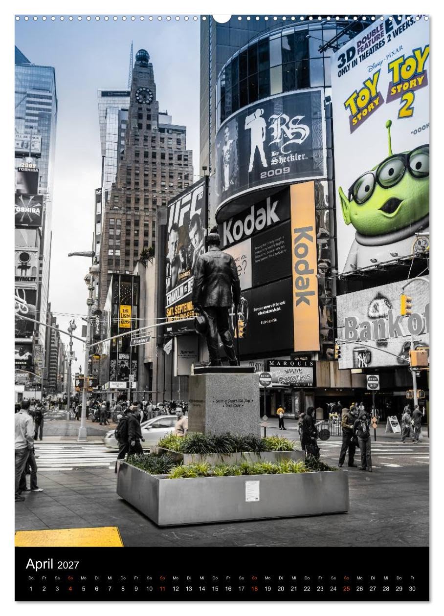 CALVENDO - NEW YORK – street view (hochwertiger Premium Wandkalender 2027 DIN A2 hoch), Kunstdruck in Hochglanz: Einzigartige Ansichten aus den Straßen NEW YORKS.