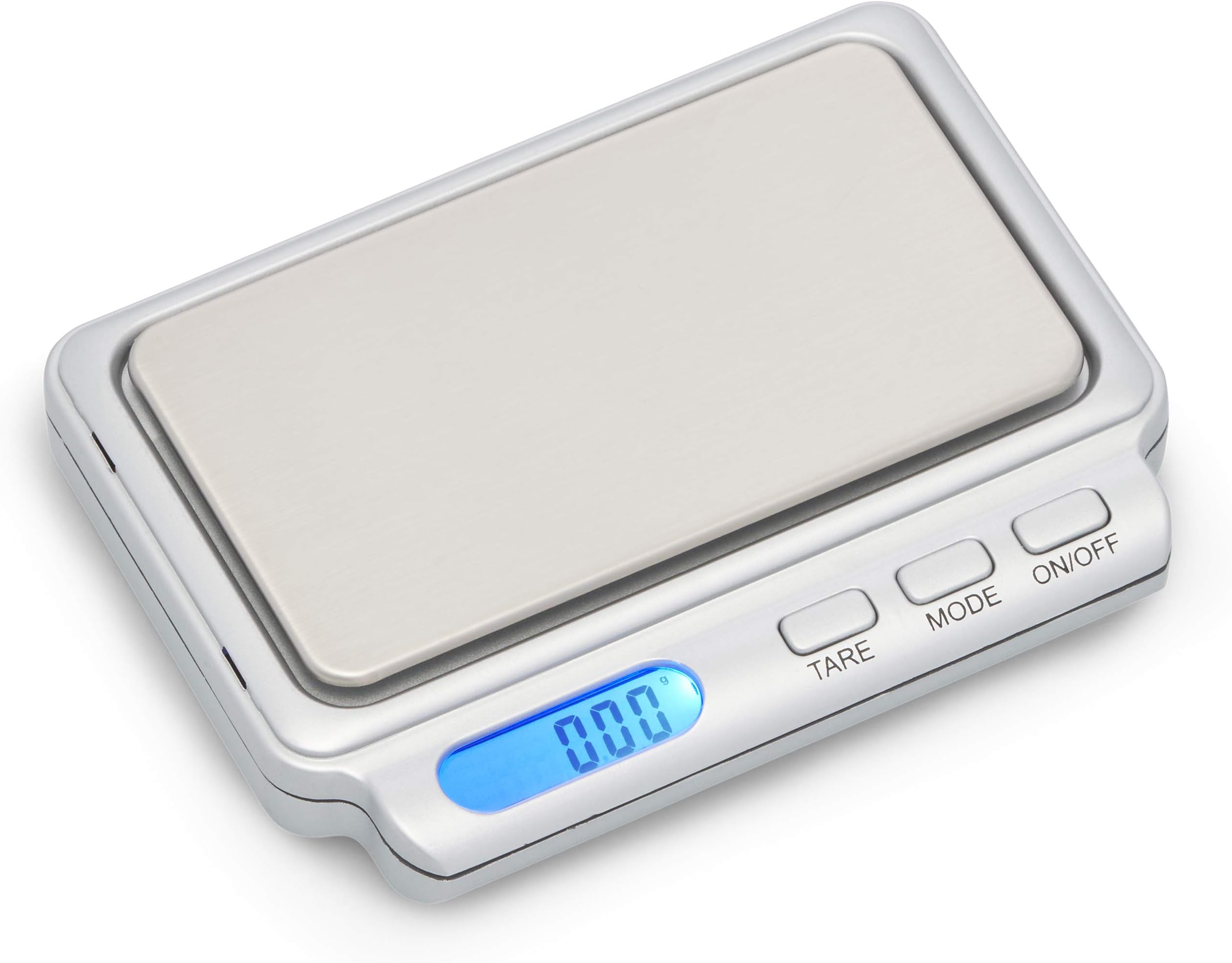 American Weigh Scale Card2-100-sil AAA Battery Card Scale, Silver, 100 X 0.01 G