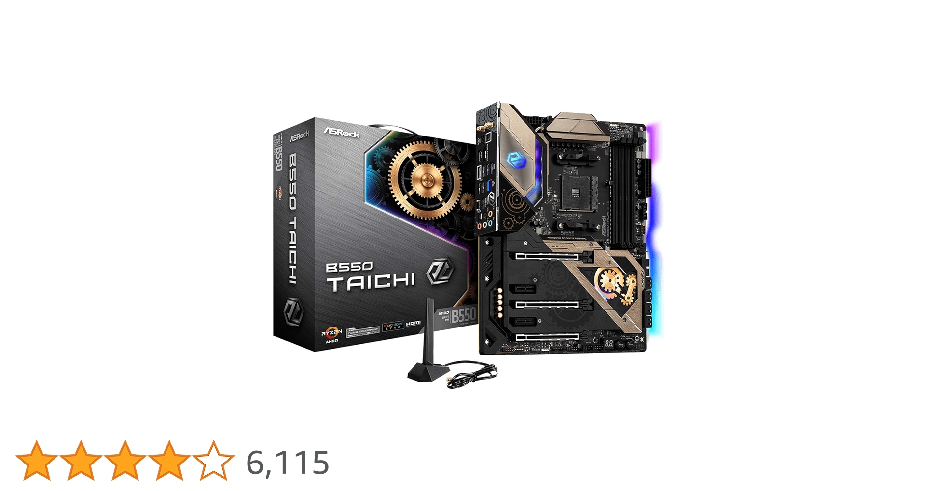【新品・未使用】ASRock B550 Taichi ATXマザーボード B550版Taichi登場、ASRockのZen2向けオールラウンドATX