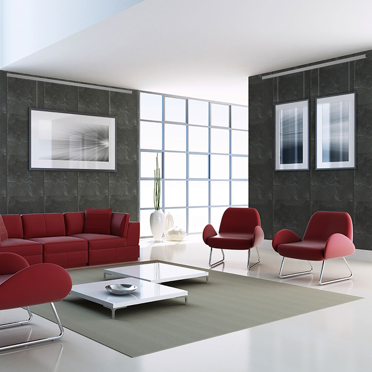 8 Meter Bilderschienen - Select - Komplett Set in Silber von Hang-it