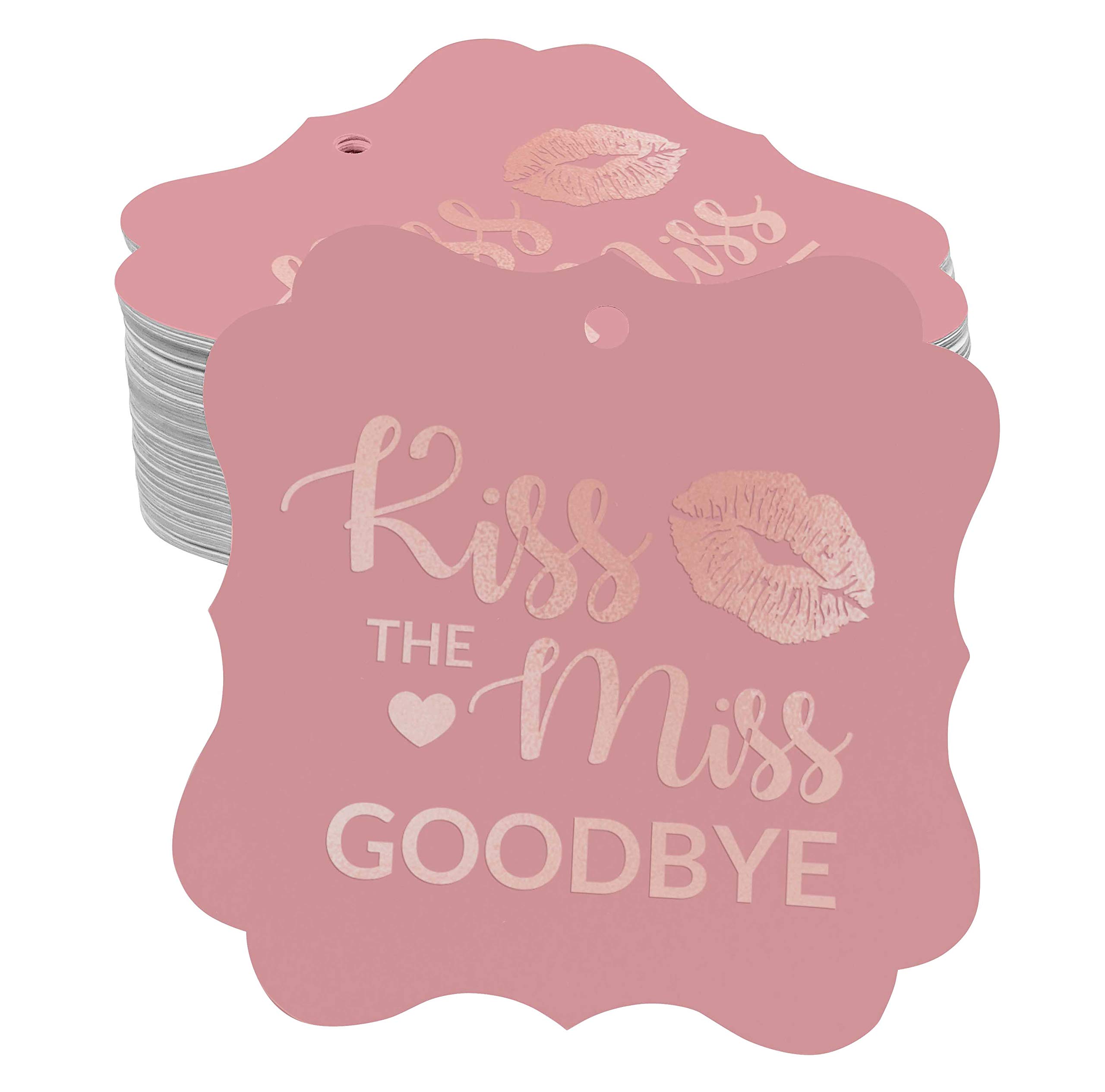 Despedida de soltera: 50 etiquetas de papel oro rosa para recuerdos inolvidables
