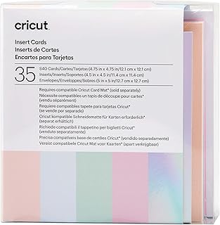 Cricut Insert Cards S40, Create Depth-Filled Birthday Cards, Thank You Cards, Custom Greeting Cards at Home, Compatible with Cricut Joy/Maker/Explore Machines, Princess Sampler (35 ct)