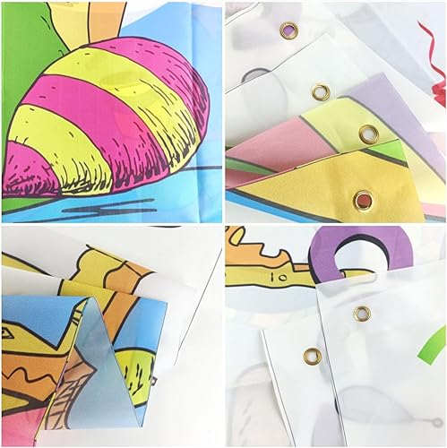 Miniatura 4 de LOONELO Fondo de pancarta para Oh The Places You'll Go con 70.8 x 43.3 pulgadas, decoraciones de fiesta grandes, fondo de fotografía para jardín de