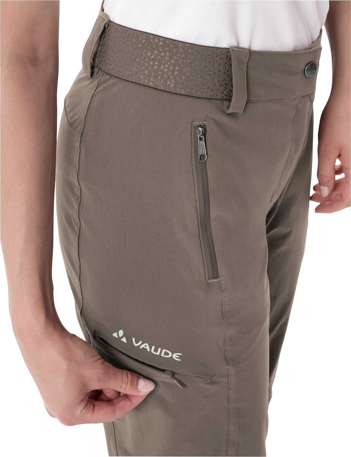 VAUDE Wanderhose Damen Zip-Off Farley Stretch III – Braun – Gr. 36