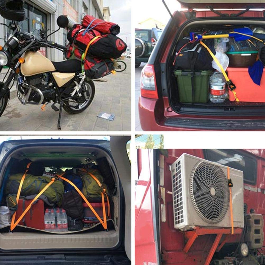 Riemen hinunterbinden Schnallebindergürtel Gürtelgurte für Auto Motorrad Fahrrad mit Metallschnalle Schleppseil Starker Ratschengürtel für Gepäcktasche (Color : 38mmX5m Strip)